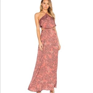 House of Harlow Zoe Halter Dress in Floral